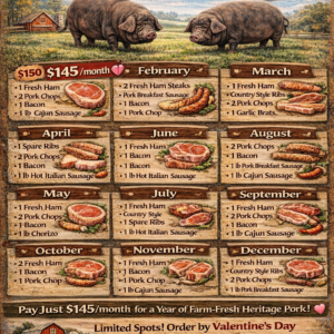 12 Month Meishan Signature CSA Box